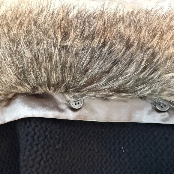 Cynthia Rowley, Womens Faux Fur Collar, Cardigan Sweater, size M, Black color - Picture 8 of 11